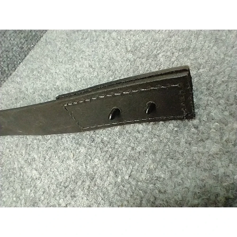 Boston Leather 6685 S AB12BK Mens Black Buckleless Duty Belt Made in USA Small